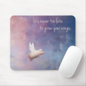 das Fliegen Schwein-wachsen Ihre Flügel Mousepad (Mit Mouse)