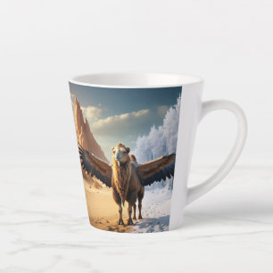 Das fliegende Kamel Latte-Tasse Milchtasse