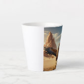 Das fliegende Kamel Latte-Tasse Milchtasse (Vorderseite)