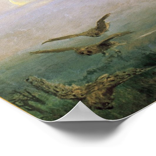 Das Fliegerteppich Fantasy Art Poster Print (Ecke)