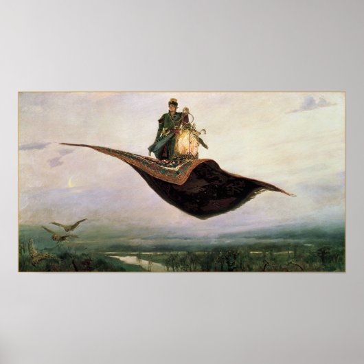Das Fliegerteppich Fantasy Art Poster Print (Vorne)