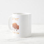 Das fließende Kuh Bison Buffalo National nicht ess Kaffeetasse (Vorderseite Links)