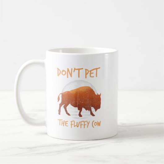 Das fließende Kuh Bison Buffalo National nicht ess Kaffeetasse (Links)