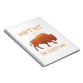 Das fließende Kuh Bison Buffalo National nicht ess Notizblock (Rechte Seite)