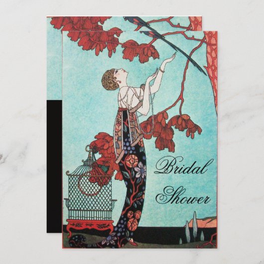 DAS FLIGHTLOSE BRAUTPARTY-PARTY EINLADUNG (Vorne/Hinten)