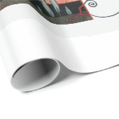 DAS FLIGHTLOSE GEBÄUDE, ART DECO SCHÖNHEIT KOSTEN GESCHENKPAPIER (Rolleneckpunkt)