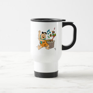 Das Flintstones Fred Flintstone-Tanzen Reisebecher