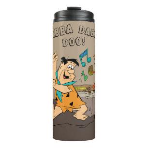 Das Flintstones  Fred Flintstone-Tanzen Thermosbecher