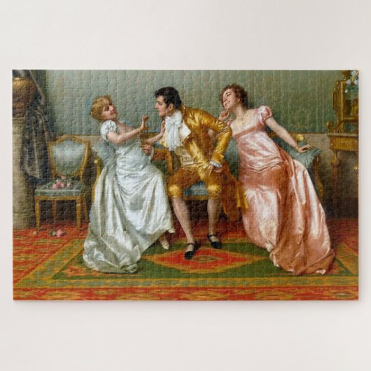 Das Flirt von Vittorio Reggianini Puzzle (Horizontal)