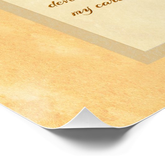 Das Florenzer Nachtigall-Versprechen Poster (Ecke)