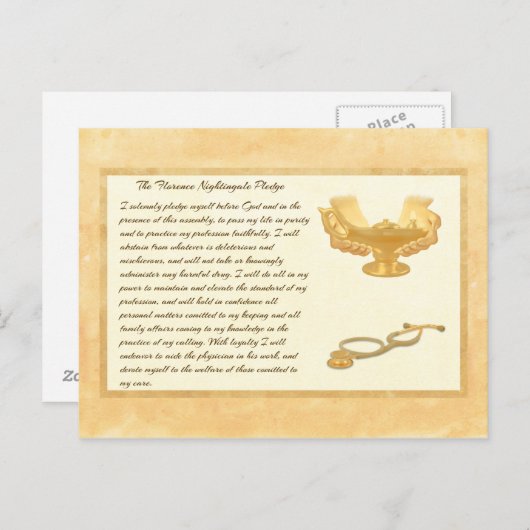 Das Florenzer Nachtigall-Versprechen Postkarte (Vorne/Hinten)