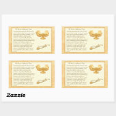 Das Florenzer Nachtigall-Versprechen Rechteckiger Aufkleber (Blatt)