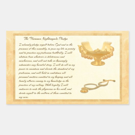 Das Florenzer Nachtigall-Versprechen Rechteckiger Aufkleber (Vorderseite)