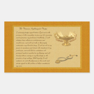 Das Florenzer Nachtigall-Versprechen Rechteckiger Aufkleber