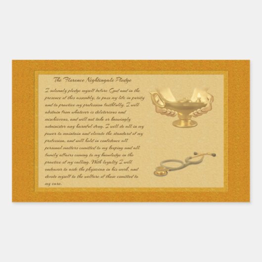 Das Florenzer Nachtigall-Versprechen Rechteckiger Aufkleber (Vorderseite)