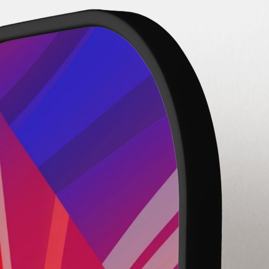 Das Flügeln von Neon Layered Abstract Design Pickleball Schläger (Linke Seite)