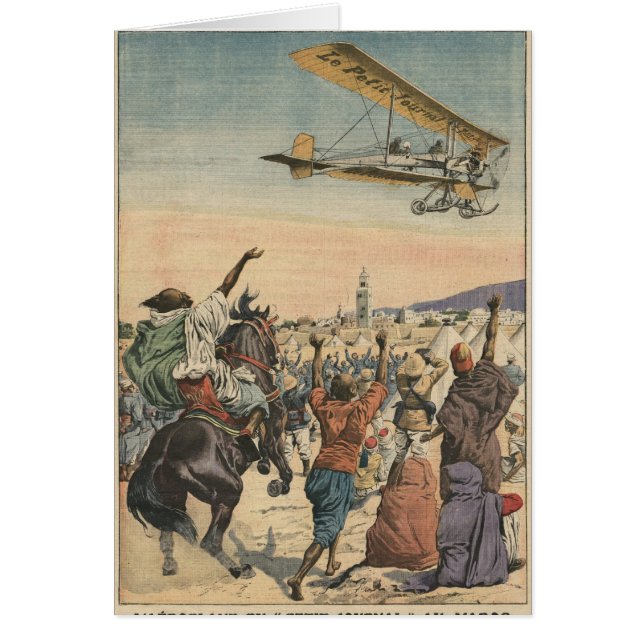 Das Flugzeug "der kleinen Zeitschrift", das vorbei (Vorne)