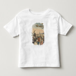 Das Flugzeug "der kleinen Zeitschrift", das vorbei Kleinkind T-shirt