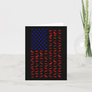 Das Flugzeug der USA flag den 4. Tag der Unabhängi Karte