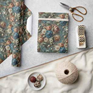 Das Flüstern, das das Messer spitzte - Barockflo Geschenkpapier