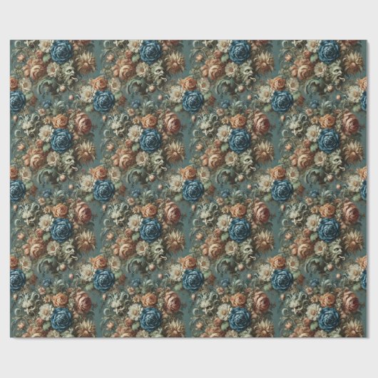 Das Flüstern, das das Messer spitzte - Barockflo Geschenkpapier (Flach)