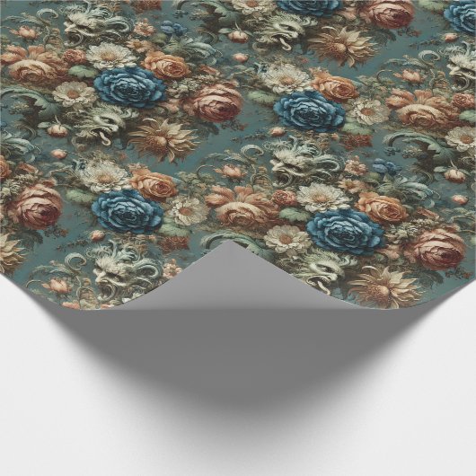 Das Flüstern, das das Messer spitzte - Barockflo Geschenkpapier (Ecke)