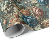 Das Flüstern, das das Messer spitzte - Barockflo Geschenkpapier (Rolleneckpunkt)