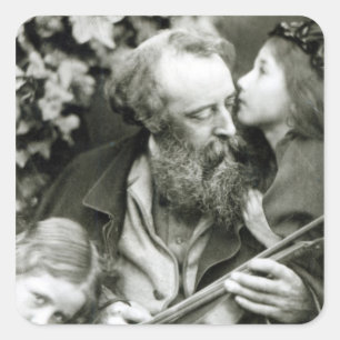 Das Flüstern der Rose Quadratischer Aufkleber