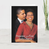 Das Flüstern (Präsident u. First Lady Obama) Karte (Vorderseite)