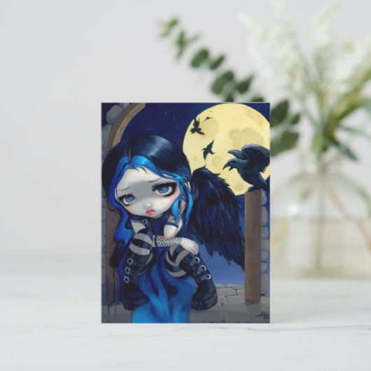 "Das flüsterte Wort, 'Lenore!" Postkarte (Stehend Vorderseite)