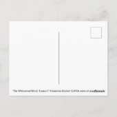"Das flüsterte Wort, 'Lenore!" Postkarte (Rückseite)