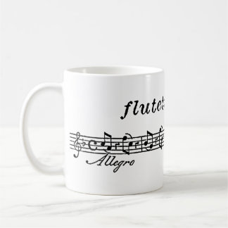 Das flutetunes.com-Logo Kaffeetasse