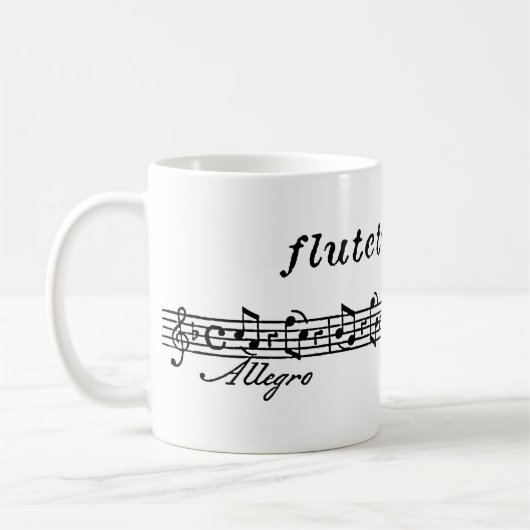 Das flutetunes.com-Logo Kaffeetasse (Links)