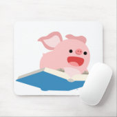 Das Flying Book und der Cartoon Pig Mousepad (Mit Mouse)
