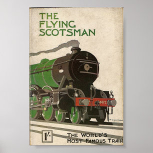 Das Flying Scotsman-Vintage-Poster Poster