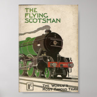 Das Flying Scotsman-Vintage-Poster Poster