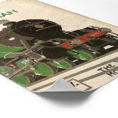 Das Flying Scotsman-Vintage-Poster Poster (Ecke)