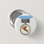 Das Flying Tigers AVG Asknopf Button (Vorne & Hinten)