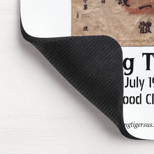 Das Flying Tigers Mausunterlage - Blut-Zettel Mousepad (Ecke)