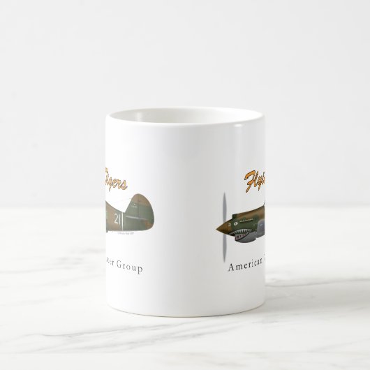 Das Flying Tigers P-40B Kaffeetasse (Mittel)