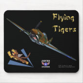 Das Flying Tigers P-40B Warhawk Mousepad (Vorne)