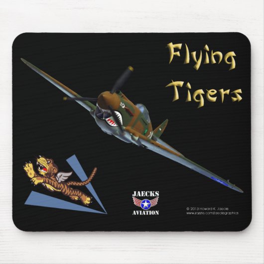 Das Flying Tigers P-40B Warhawk Mousepad (Vorne)