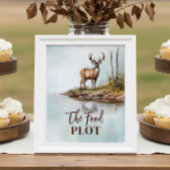 Das Food Plot Jagd Party Food Table Sign Poster