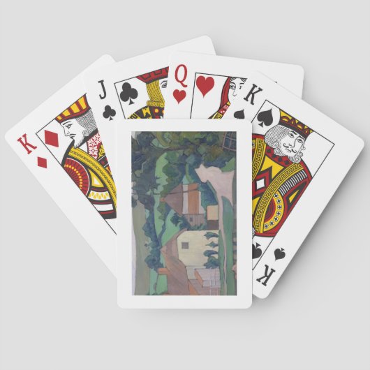 Das Ford (Öl auf Leinwand) Spielkarten (Rückseite)