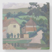 Das Ford (Öl auf Leinwand) Steinuntersetzer (Vorderseite)