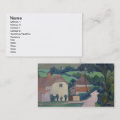 Das Ford (Öl auf Leinwand) Visitenkarte (Vorne/Hinten)