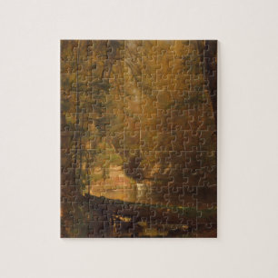 Das Forellenbecken (1870) Kunstwerk - Puzzle
