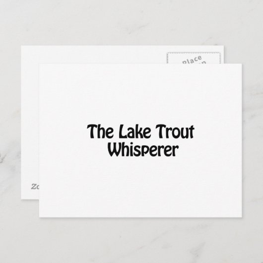 das Forellenflüsterer Postkarte (Vorne/Hinten)