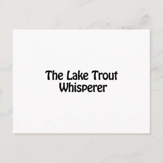 das Forellenflüsterer Postkarte (Vorderseite)