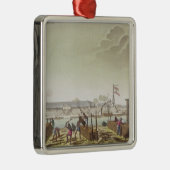 Das Fort in Batavia mit gebürtigen Blockwinden, Ornament Aus Metall (Rechts)